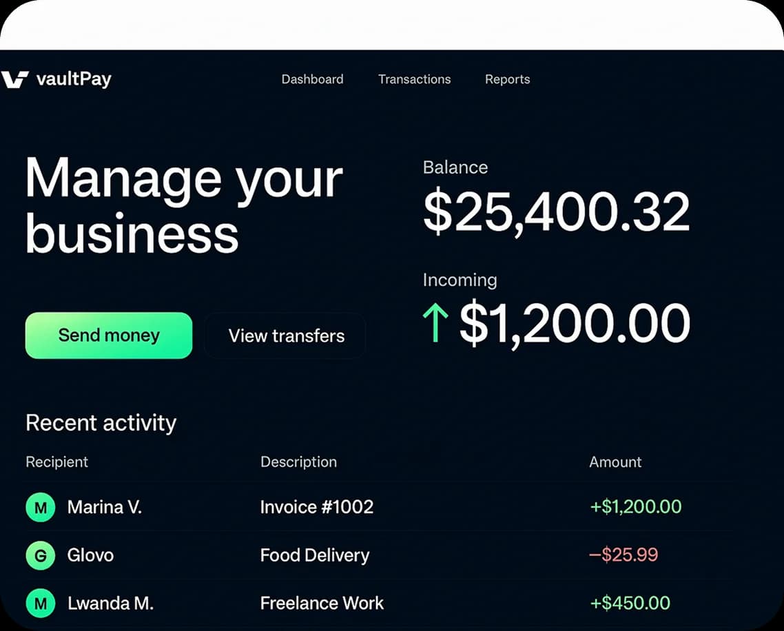 VaultPay card